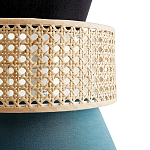 Бра с плетеным декором из ротанга Bonnie Wicker Blue Wall Lamp варинант исполнения - 3 | Loft Concept в Сочи