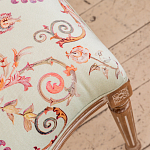 Стул из массива бука светло-зеленый с растительным орнаментом Raffael Angel Green Chair варинант исполнения - 4 | Loft Concept в Сочи