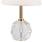 Настольная лампа с хрустальным основанием Manlio Round Crystal Lampshade Table Lamp варинант исполнения - 2 | Loft Concept в Сочи