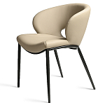 Стул обеденный кремовый из экокожи Futuristic Chair варинант исполнения - 1 | Loft Concept в Сочи