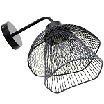 Бра с сетчатым металлическим абажуром Black Mesh Lampshade варинант исполнения - 4 | Loft Concept в Сочи