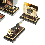 Настольный письменный набор из яшмы и долерита с декором в виде коня Manager Organizer варинант исполнения - 7 | Loft Concept в Сочи