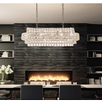 Люстра овальной формы хрустальная в неоклассическом стиле Majesty варинант исполнения - 8 | Loft Concept в Сочи