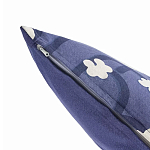 Подушка декоративная синяя с цветочным принтом Blossom Essence Emily варинант исполнения - 2 | Loft Concept в Сочи