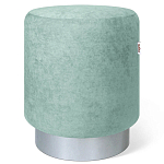 Пуф мятный велюр на металлическом основании Golden Belt варинант исполнения - 1 | Loft Concept в Сочи
