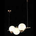 Люстра подвесная светодиодная Jagna 2 Gold and White варинант исполнения - 3 | Loft Concept в Сочи