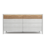 Комод 8 ящиков с подсветкой на рельефном фасаде Warm Industrial варинант исполнения - 1 | Loft Concept в Сочи