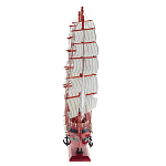 Декоративная модель деревянного красного парусника в подарочной упаковке With The low варинант исполнения - 2 | Loft Concept в Сочи