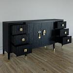 Большой Комод-буфет Elsa Dreams Black с ящиками варинант исполнения - 6 | Loft Concept в Сочи