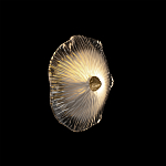 Бра в форме прозрачного стеклянного цветка с рельефной текстурой Textured Glass варинант исполнения - 8 | Loft Concept в Сочи