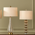 Настольная лампа с фактурным стеклянным корпусом Glamorous Pommel варинант исполнения - 4 | Loft Concept в Сочи