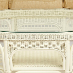 Комплект уличной мебели из ротанга Clara белый варинант исполнения - 13 | Loft Concept в Сочи