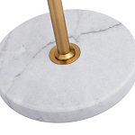 Торшер с мраморным столиком и золотым плафоном Ezio Floor Lamp варинант исполнения - 4 | Loft Concept в Сочи