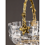 Конфетница с бронзовой ручкой и фарфоровой птичкой на крышке Eden Garden варинант исполнения - 6 | Loft Concept в Сочи