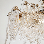 Люстра с декором из текстурированного стекла Textured Glass Chandelier 6 варинант исполнения - 2 | Loft Concept в Сочи