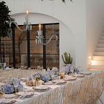 Подвесной светильник стеклянный в виде канделябра Curved Glass Chandelier варинант исполнения - 7 | Loft Concept в Сочи