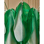 Люстра из стеклянных зеленых лепестков Petalled Illuminator варинант исполнения - 7 | Loft Concept в Сочи