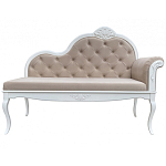 Рекомье со спинкой в стиле прованс Montmartre Provence Ottoman варинант исполнения - 1 | Loft Concept в Сочи