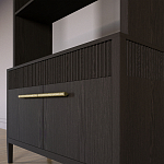 Стеллаж Primo с ящиками Темный орех варинант исполнения - 4 | Loft Concept в Сочи