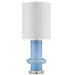 Настольная лампа из стекла с высоким абажуром Column варинант исполнения - 3 | Loft Concept в Сочи