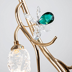 Подвесной светильник с хрустальными плафонами и декором Alvere Crystal Hanging Lamp варинант исполнения - 4 | Loft Concept в Сочи