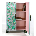 Премиальный Шкаф Defoliation двухстворчатый роспись зеленые листья  варинант исполнения - 3 | Loft Concept в Сочи