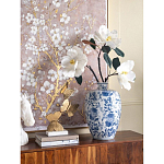 Ваза фарфоровая с узким горлышком и синими цветочными мотивами Independence варинант исполнения - 4 | Loft Concept в Сочи