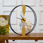 Часы настенные круглые из металла Mirror Tower Clock варинант исполнения - 3 | Loft Concept в Сочи