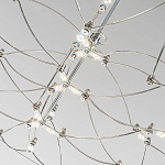 Люстра подвесная с тонкой металлической конструкцией цвета хром Quasar варинант исполнения - 5 | Loft Concept в Сочи