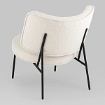 Мини-кресло District Lounge букле белый варинант исполнения - 3 | Loft Concept в Сочи