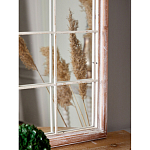 Зеркало-окно настенное в венецианском стиле с деревянной рамой бежевого цвета Venetian Smooth варинант исполнения - 6 | Loft Concept в Сочи