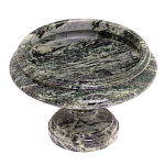 Фруктовница средняя из натурального камня Змеевик Шабровский Natural Stone Fruit Bowls варинант исполнения - 2 | Loft Concept в Сочи