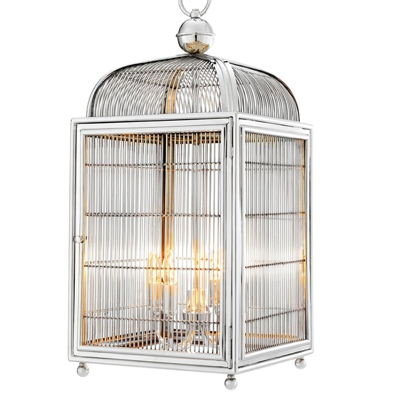 Люстра Lantern Falcon Nickel Никель в Сочи | Loft Concept 