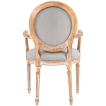 Стул с подлокотниками из массива бука светло-серый Solid Luxury варинант исполнения - 2 | Loft Concept в Сочи