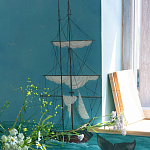 Обои ручная роспись Nantucket Crossing Brandt colourway on scenic paper варинант исполнения - 5 | Loft Concept в Сочи