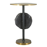 Столик приставной с абстрактным основанием и акцентом в виде золотистого диска Heavenly Space варинант исполнения - 2 | Loft Concept в Сочи