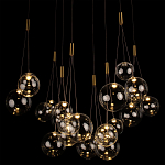 Подвесной светильник Crystal Cascade Gold варинант исполнения - 1 | Loft Concept в Сочи