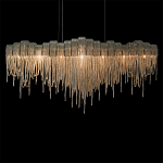 Люстра подвесная с металлическими дугами и длинными цепочками 115 см Atlantis Chain варинант исполнения - 16 | Loft Concept в Сочи