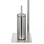 Держатель для туалетной бумаги с ершиком Chrome Bathroom Accessory варинант исполнения - 4 | Loft Concept в Сочи