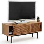 ТВ-тумба из дуба и плетеного ротанга Wicker Chasey TV Stand варинант исполнения - 5 | Loft Concept в Сочи