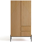 Шкаф с геометрическим рисунком на дверцах Anders Light Wood варинант исполнения - 1 | Loft Concept в Сочи