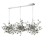 Люстра подвесная из трех частей с металлическими круглыми элементами Terzani Argent варинант исполнения - 6 | Loft Concept в Сочи