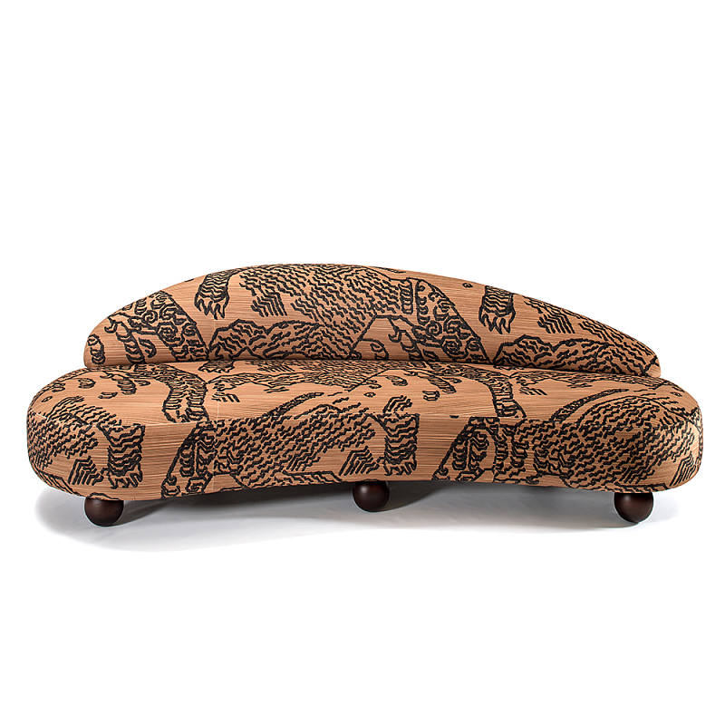 Дизайнерский Диван Wakonda Оранжевый Коричневый в Сочи | Loft Concept 