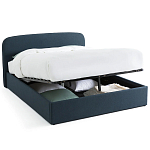 Двуспальная кровать с подъемным механизмом Mathise Bed Deep Blue варинант исполнения - 2 | Loft Concept в Сочи