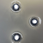 Бра с куполообразным плафоном и черным металлическим основанием Flos Wireline Lighting варинант исполнения - 1 | Loft Concept в Сочи