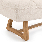 Оттоманка с обивкой букле Lino White Boucle Ottoman варинант исполнения - 3 | Loft Concept в Сочи