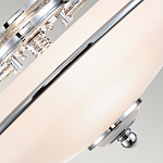 Потолочный светильник со стеклянным плафоном на изогнутых кронштейнах Quoizel  варинант исполнения - 9 | Loft Concept в Сочи