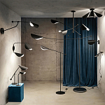 Торшер с поворотным плафоном Aracea Black Floor Lamp варинант исполнения - 8 | Loft Concept в Сочи