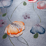 Обои ручная роспись Falling Flowers Standard colourway on Flash metallic silk варинант исполнения - 2 | Loft Concept в Сочи