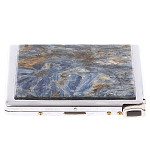 Портсигар на 10 сигарет с газовой зажигалкой из натурального камня Кианит Stone Cigarettes Cases варинант исполнения - 1 | Loft Concept в Сочи
